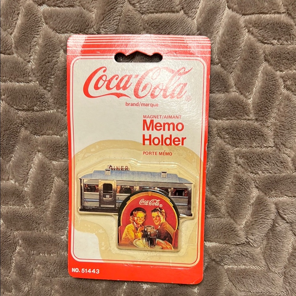 Coca-Cola Diner Magnet Memo Holder